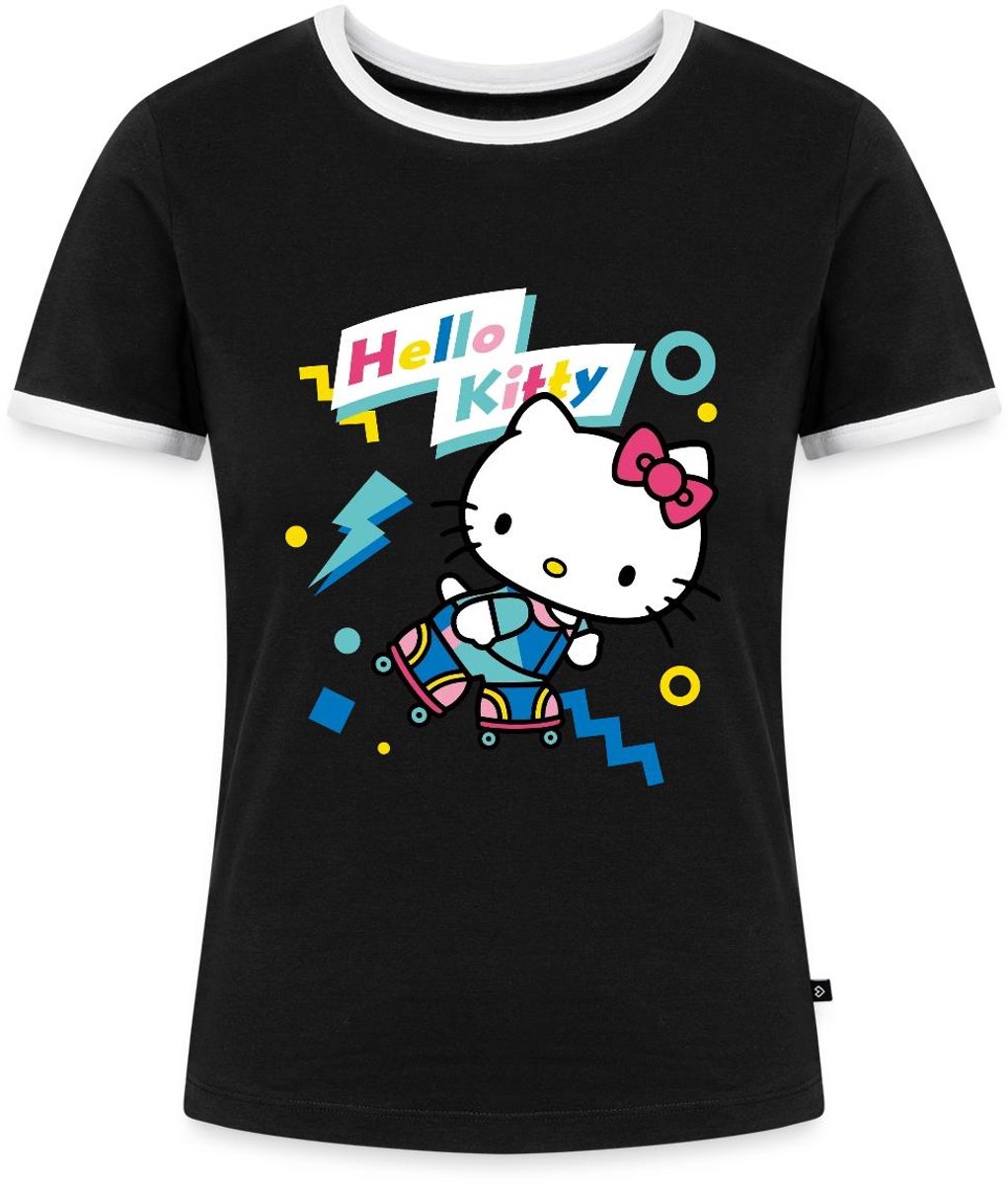 Hello Kitty Jaren 90 Stijlen Met Rolschaatsen Vrouwen Contrast Shirt