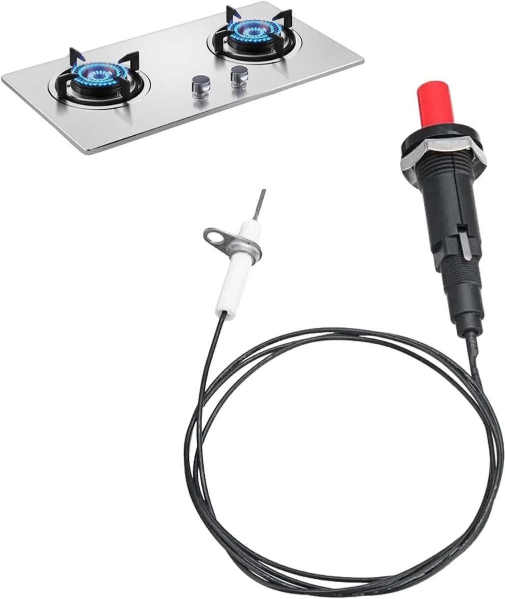 Piezo ontstekingsset voor BBQ, grills en kamperen - Onmisbare ontstekingstool voor gasfornuizen en open haarden, ideaal voor buitengebruik en koken