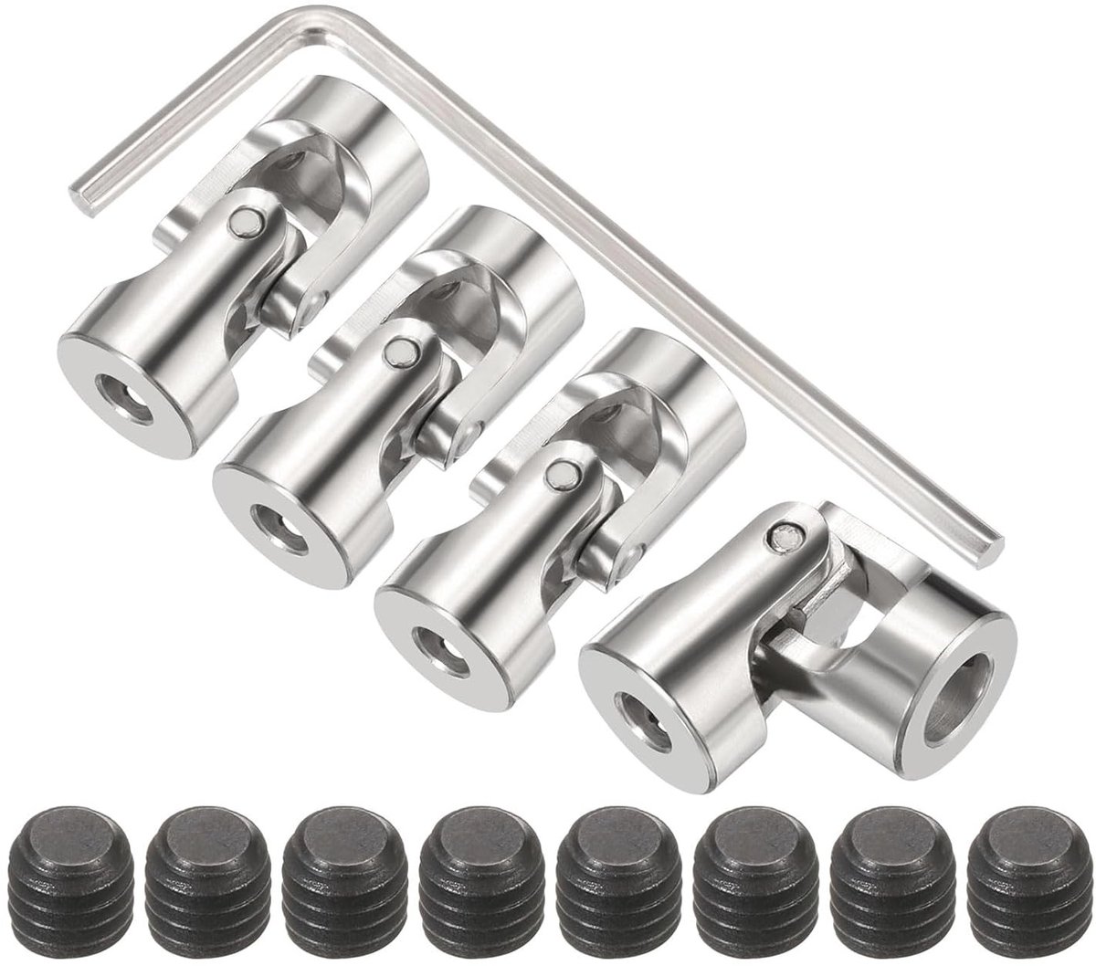 4 mm tot 5 mm ID Joint Shaft Coupling voor Motorverbinding - Universele Stuurassen met 45° Rotatable Joints en Schroeven - Ideaal voor RC Auto DIY Projecten