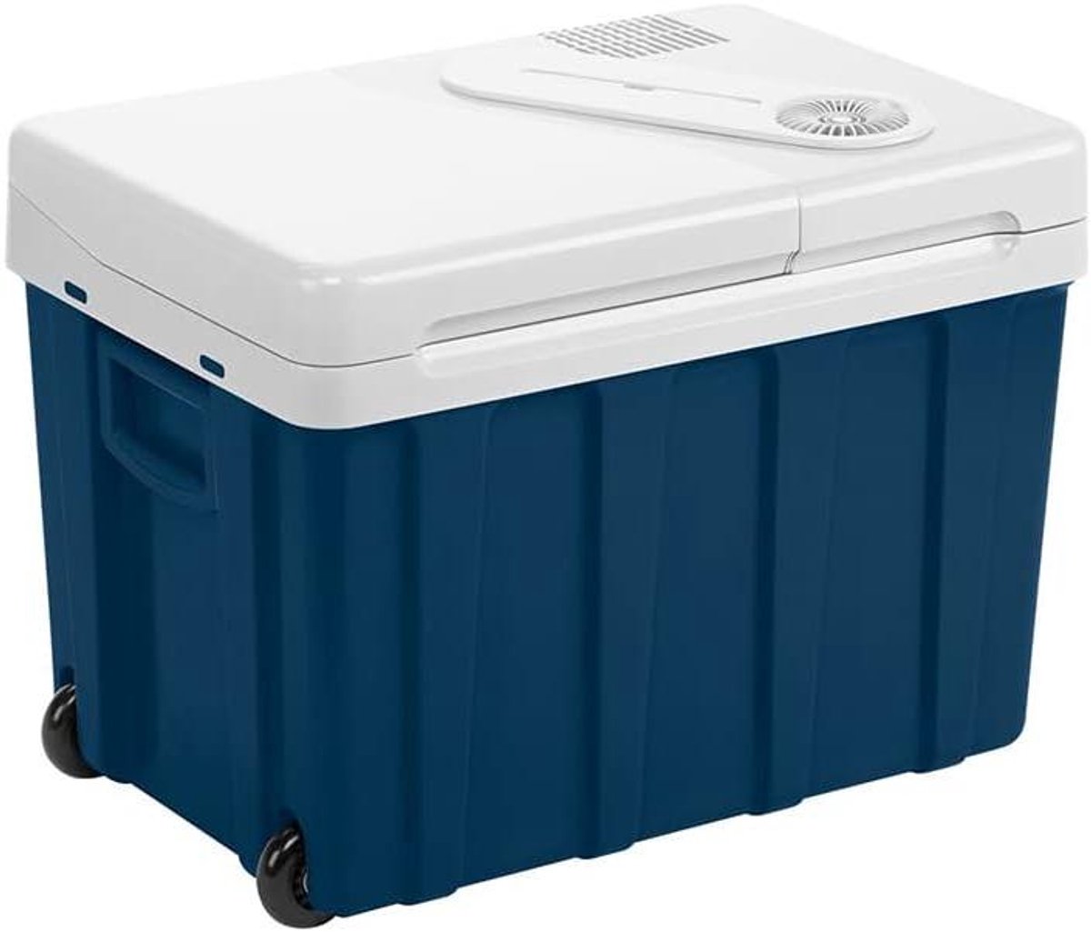 Elektrische Koelbox - Draagbare Koeler - Kamperen en Reizen - Dubbel Spanningssysteem - 39 Liter - Blauw