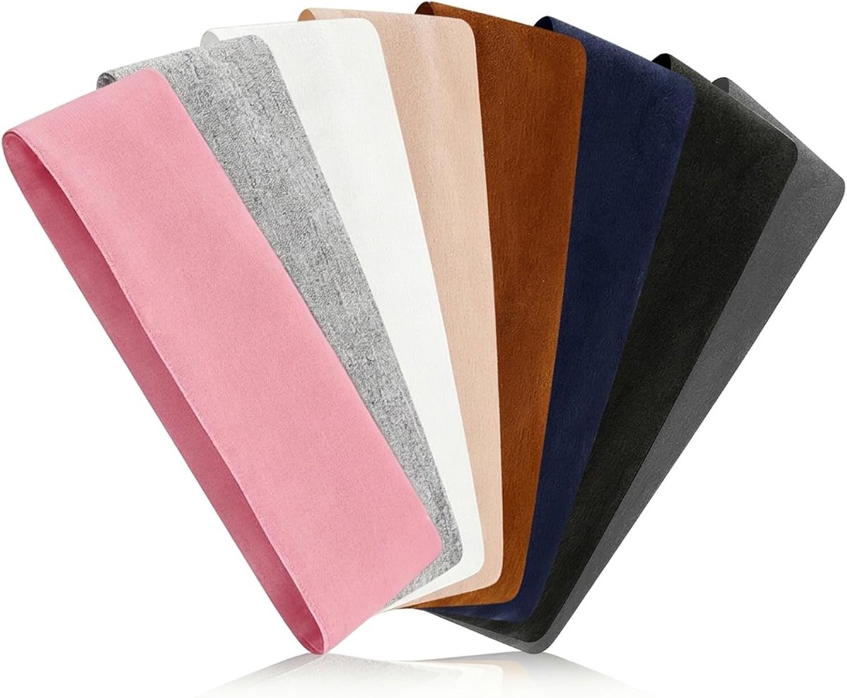 Antislip sporthaarbanden voor dames en heren, 8 stuks, elastisch en ademend, ideaal voor yoga, hardlopen en fitnessactiviteiten