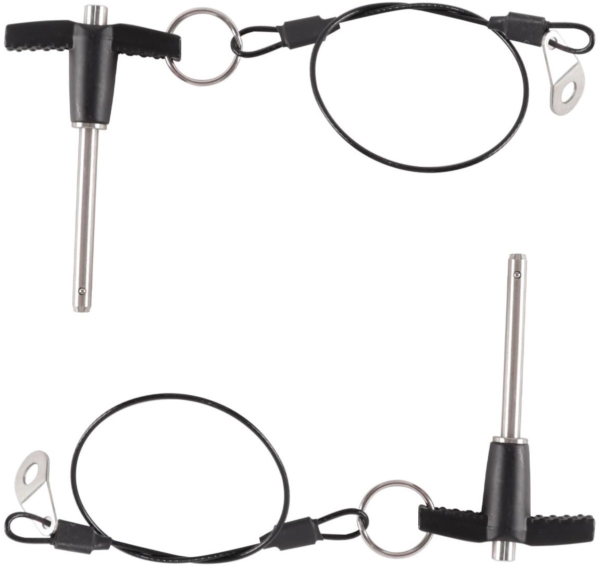 Set van 2 T-handgreep Bevestigingspinnen - Lange 40mm, Diameter 5mm, Snelle Ontgrendeling voor Luidsprekers, Luchtvaart, Gym en Machines