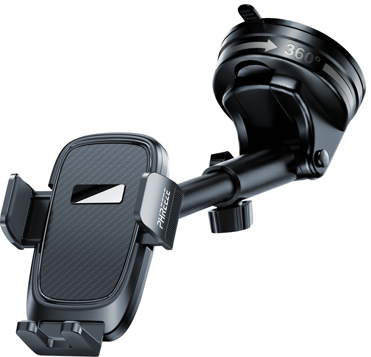 Phreeze CH33 - Telefoonhouder Auto Zuignap - Autohouder Telefoon - GSM Houder Auto - Dashboard & Raam - Draaibaar - Verstelbaar - Universeel