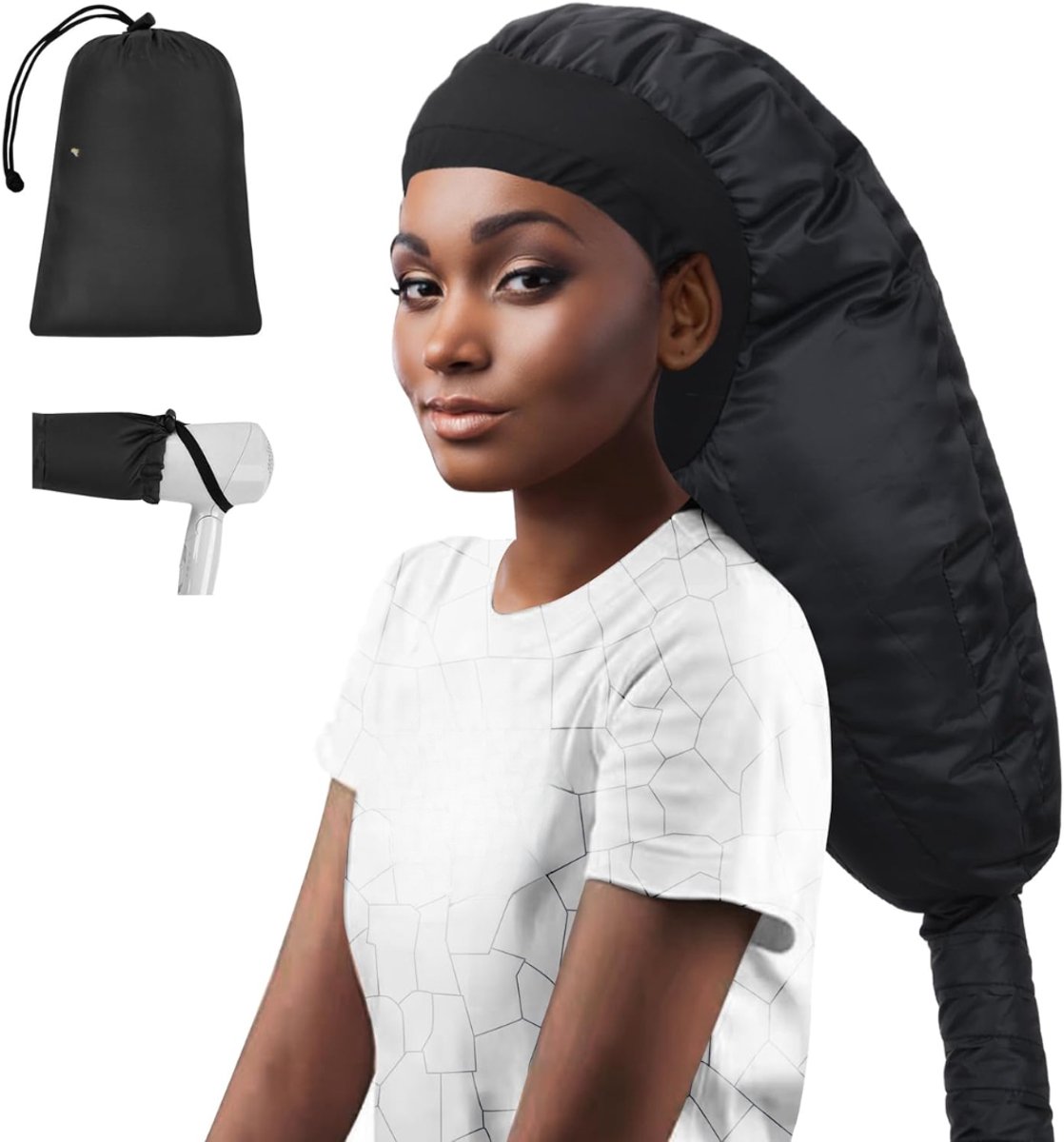 Lìon® Droogkap - Hair Dryer - Haardroger Kap- Zwart - 18cm x 5cm x 17cm