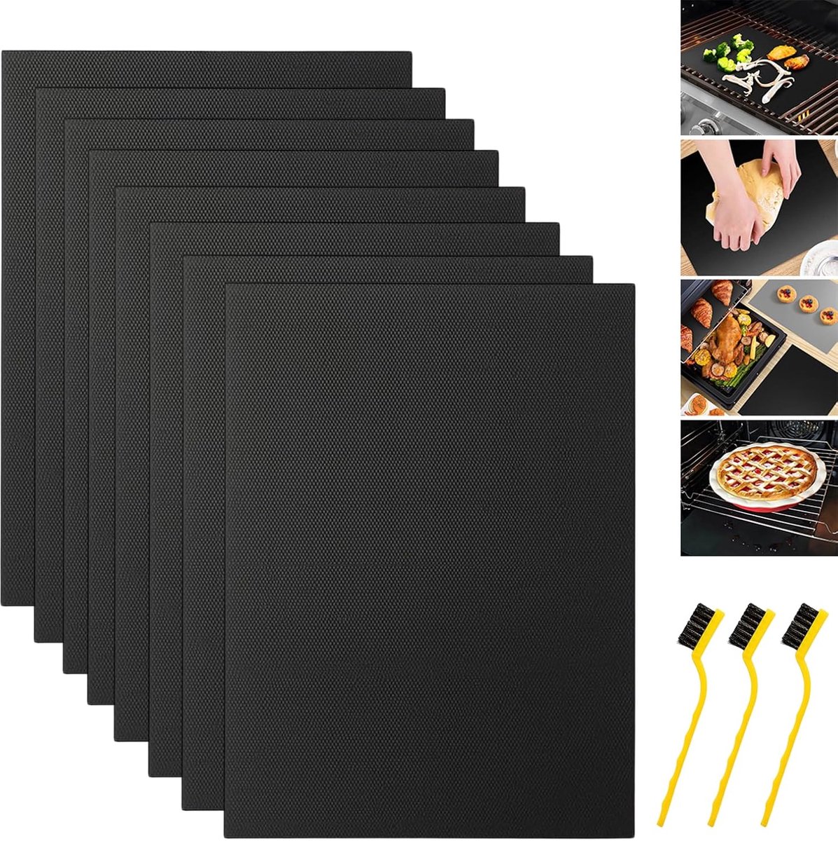 Bakfolie 40 x 33 cm - herbruikbaar - anti-aanbak - ideaal voor grillen en bakken - ShopVlot