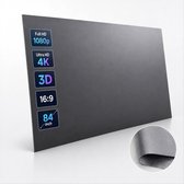 Lumenix Beamer Scherm Oprolbaar - Projectiescherm Oprolbaar - 84 Inch - 16:9 - Binnen en Buiten - ALR Grijs
