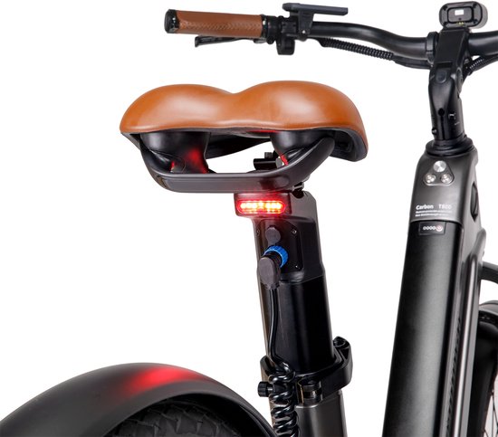 MIHOGO Air Pro Elektrische Fiets-250W Carbon T800 Frame-26 Inch-Dubbele Accu 921,6Wh-Koppelsensor-Shimano 7 Versnellingen-IPS Display-grijs — afbeelding 3