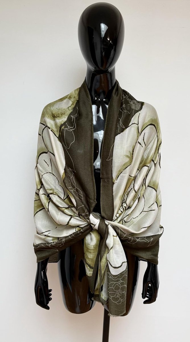 Sjaal 180 cm x 85 cm - lichte katoenmix - damesaccessoire - ideaal voor elke gelegenheid - ShopVlot