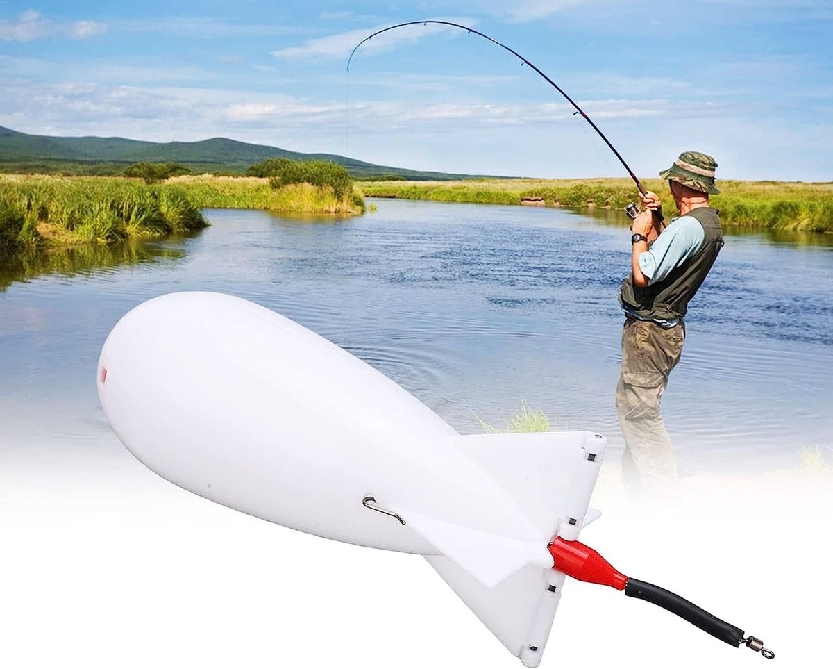 Draagbare Bait Launcher voor Karpervissen, Grote Float en Fish Ball Feeder met Goede Luchtdichtheid en Nesting Tool