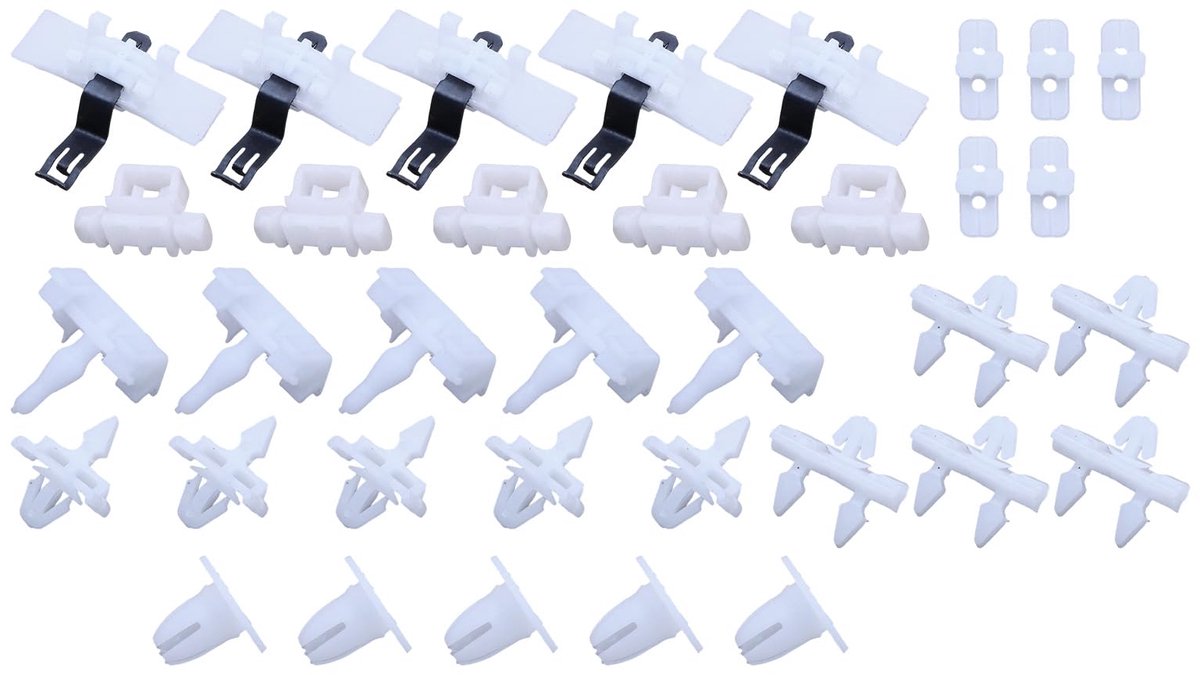 Bekleding clips 35 x - Compatibel met Mercedes W124 S124 TE 1984-1996 - Hoogwaardige kwaliteit - Eenvoudige montage - ShopVlot