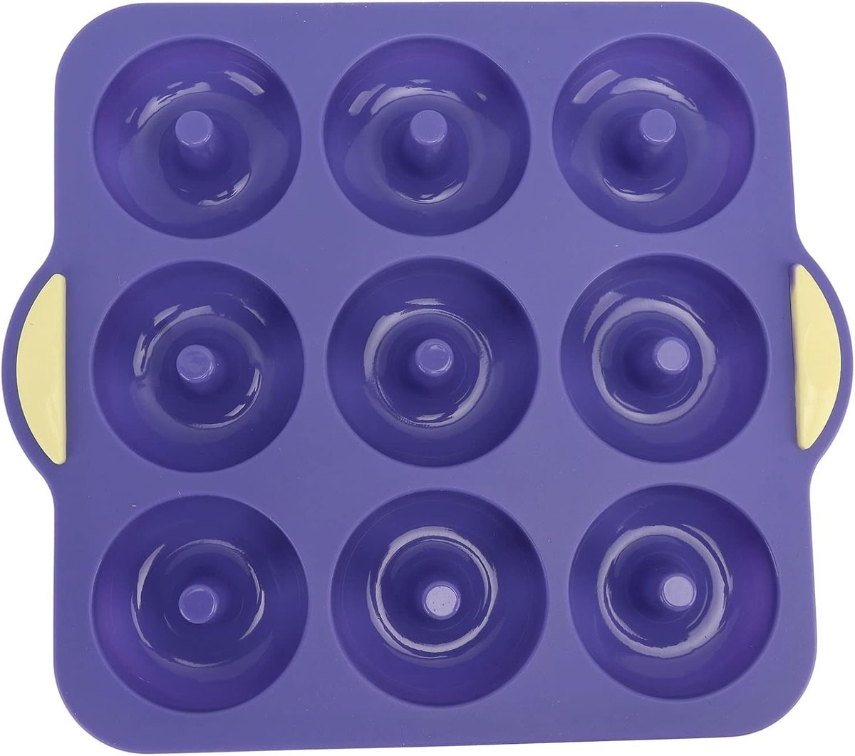 Donutpan voor het bakken van perfecte donuts, bagels en cakes - eenvoudig uitneembaar voor thuisgebruik (blauw)