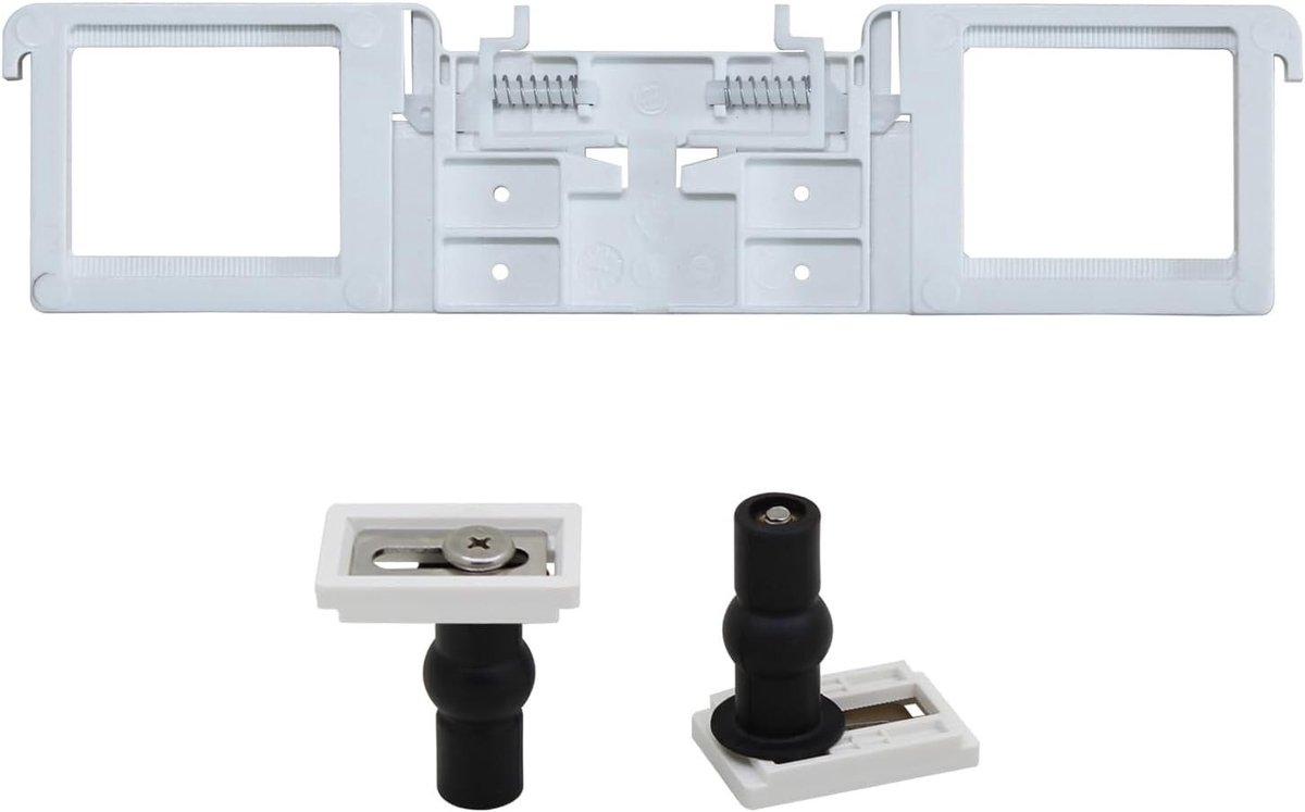 Set van toiletbrievenbus scharnieren voor het bevestigen van toiletzittingen met scharnierbouten, dempers en bevestigingsonderdelen voor eenvoudige installatie en comfort