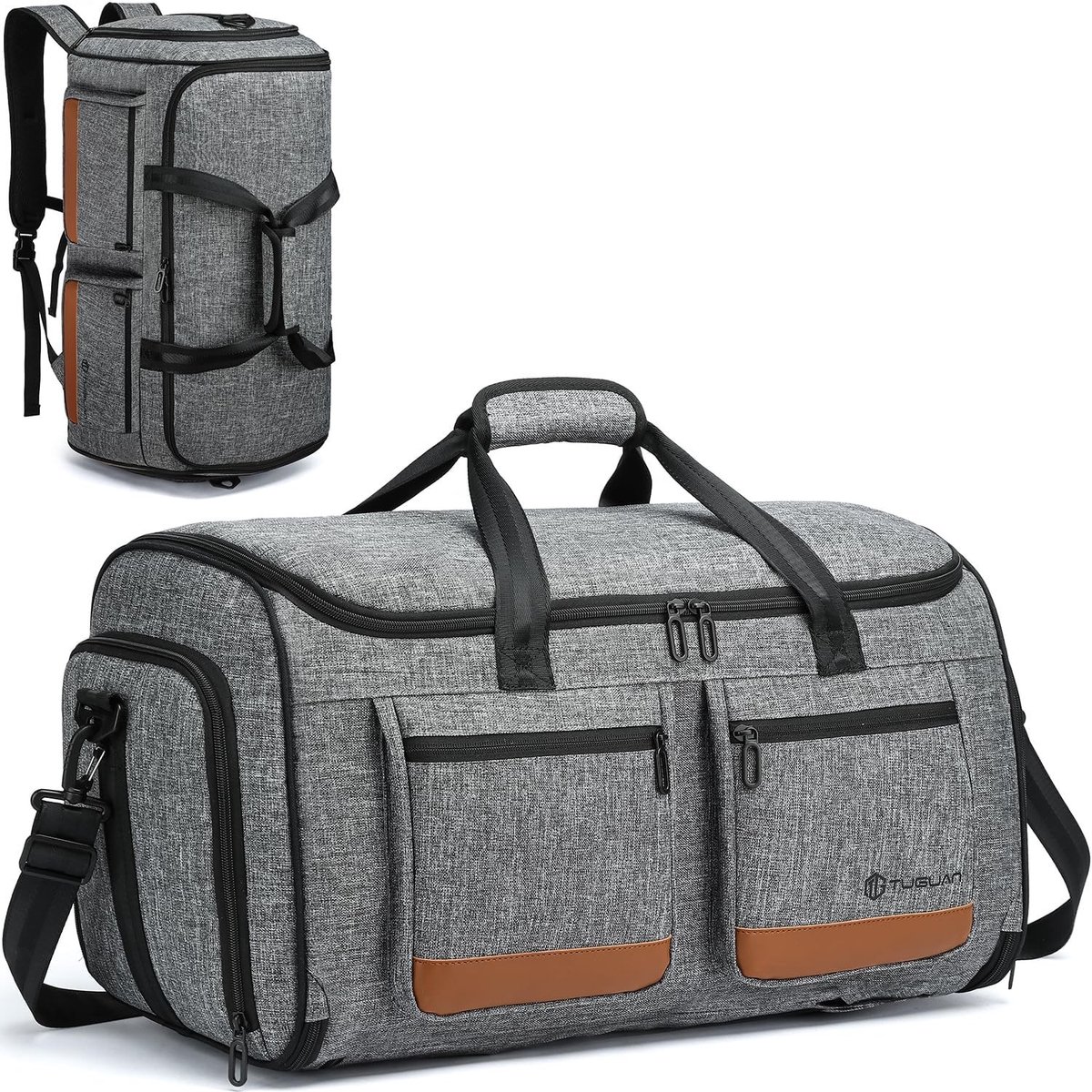 Reis- en Kostuumbag voor Mannen, 58 Liter, Handbagage met Schoencompartiment en Rugzakfunctie, Ideaal voor Zakenreizen en Vakanties, Afmetingen 58 cm x 32 cm x 31.5 cm