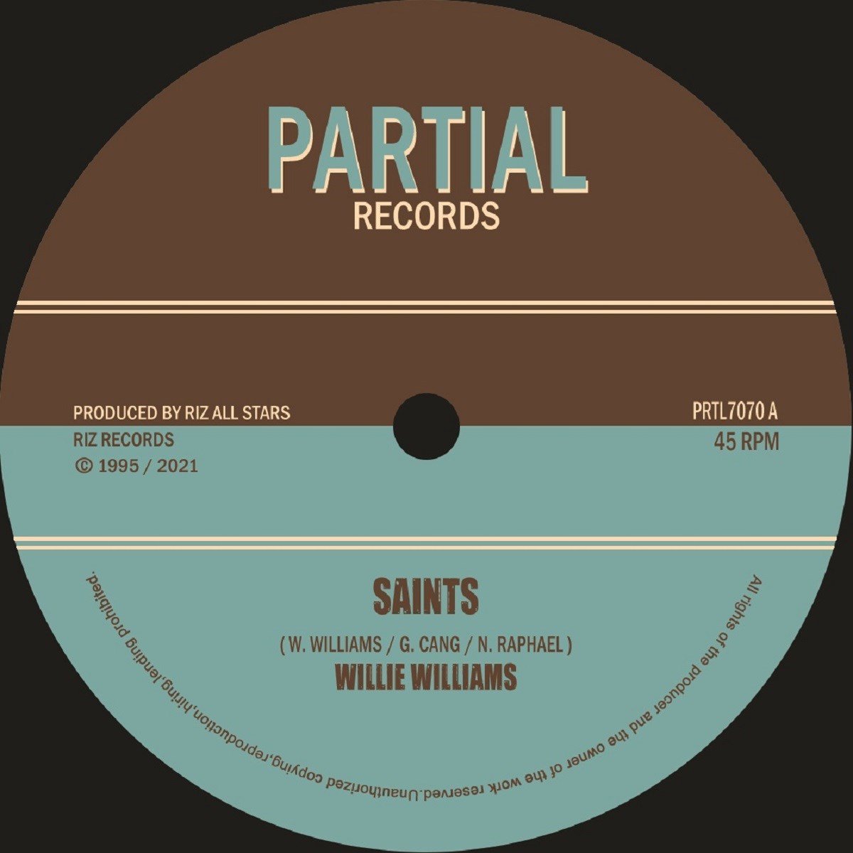 Willie Williams - Saints (7" Single)