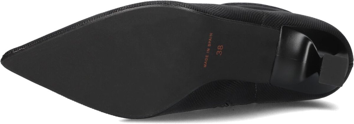 Notre-V 2478s Enkellaarsjes - Enkelboots met rits - Dames - Zwart - Maat 36