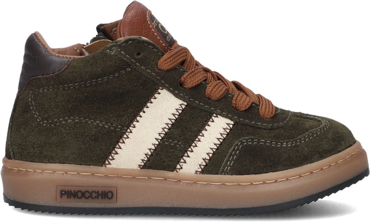 Pinocchio P1102 Sneakers - Jongens - Donkergroen - Maat 29