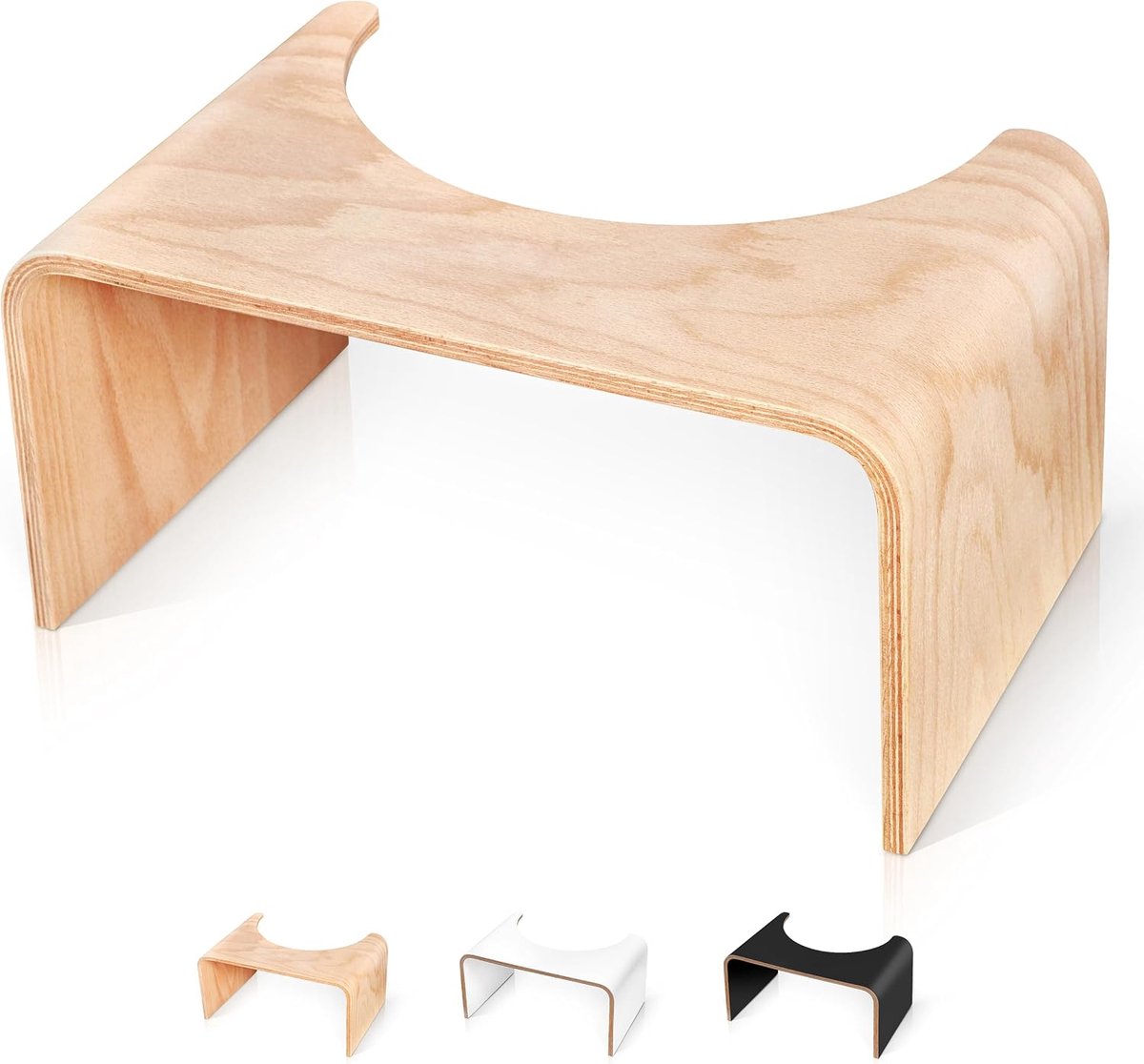 WELL CARE Wooden Toilet Stool - Toilet Stool for adults - Physiological footrest - ShopVlot