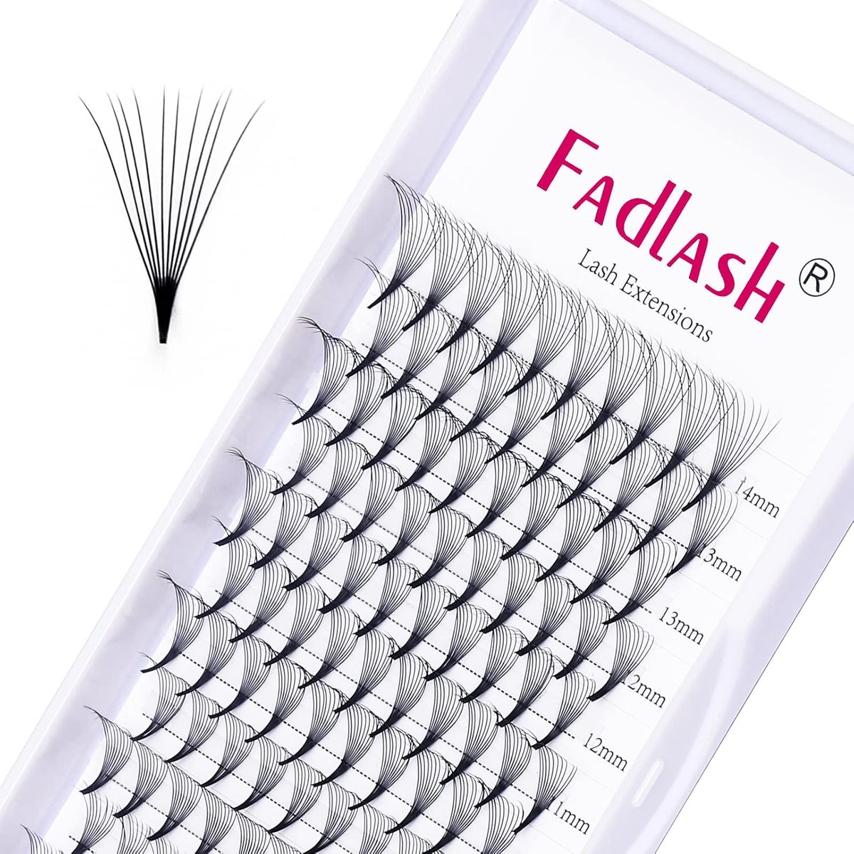 Volume Eyelashes 10D 0.05 D Curl 8-14mm Artificial Eyelashes Pre Made Eyelash Extensions Pre Made RussisDhe Premade - ShopVlot