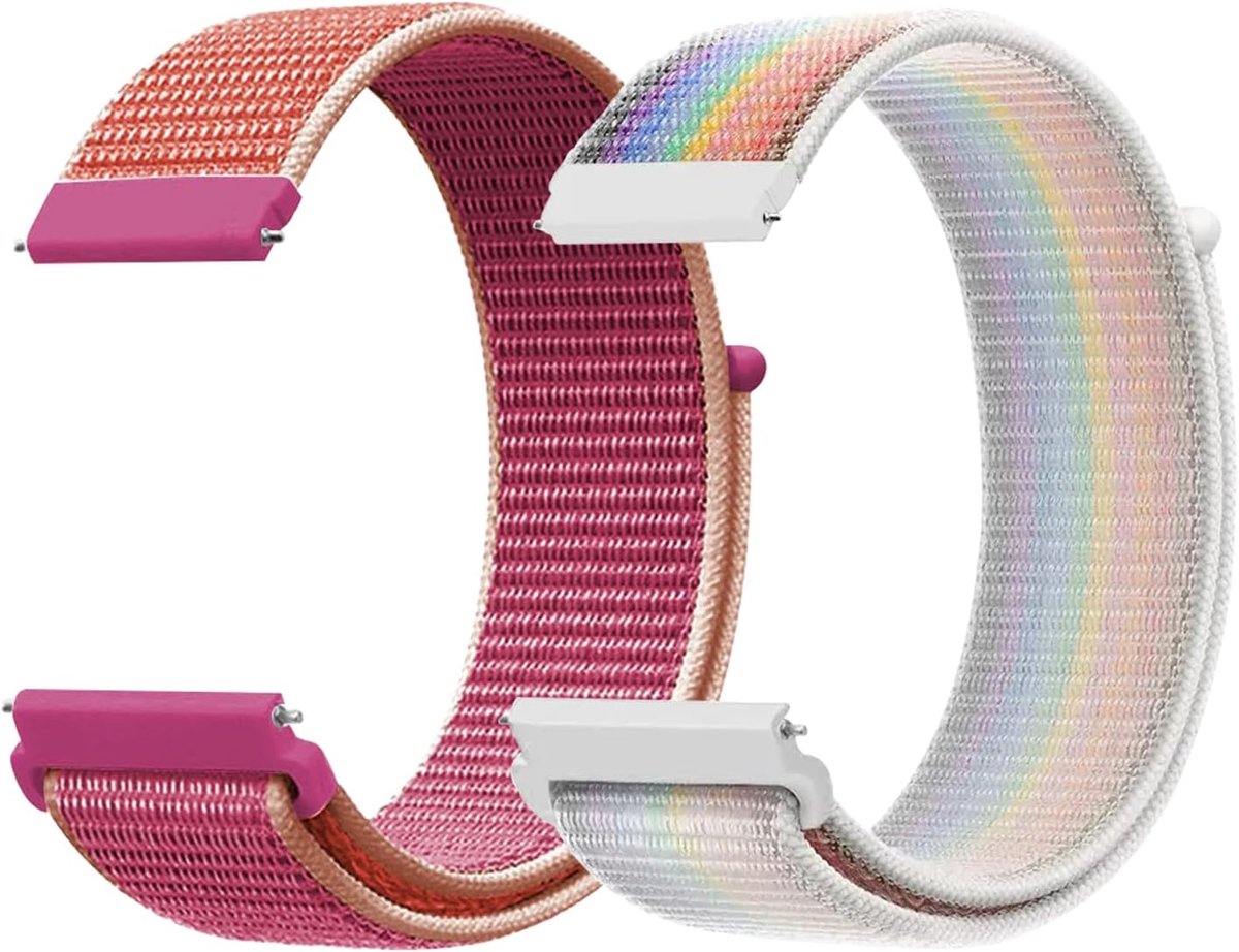 Nylon Watch Straps 20mm Replacement Bracelets for Kids Quick Release Breathable Adjustable Smartwatch Bracelet for - ShopVlot