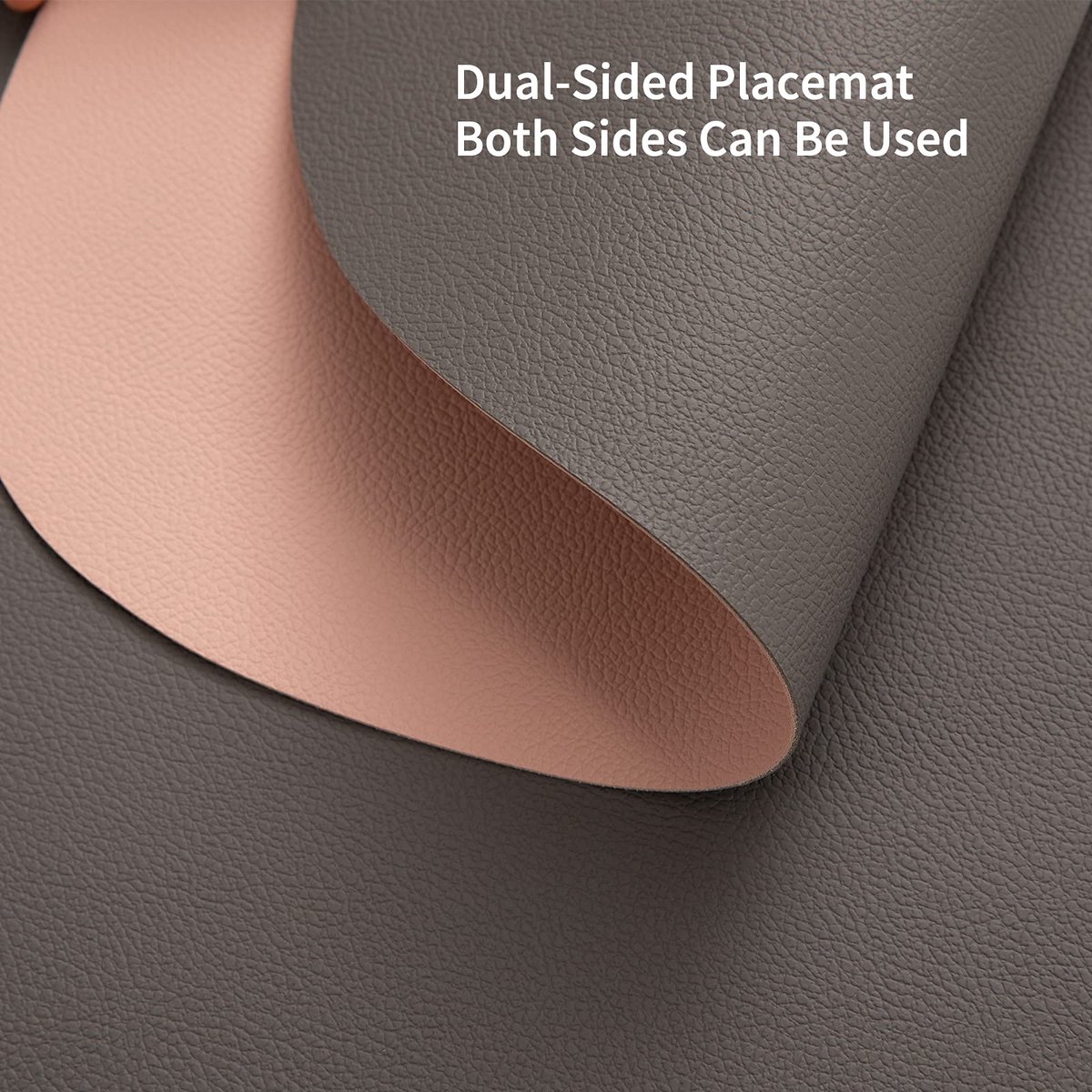 Placemats set van 6 - kunstleer lederen placemats - stijlvol en onderhoudsvriendelijk - bescherming voor je tafel - ShopVlot