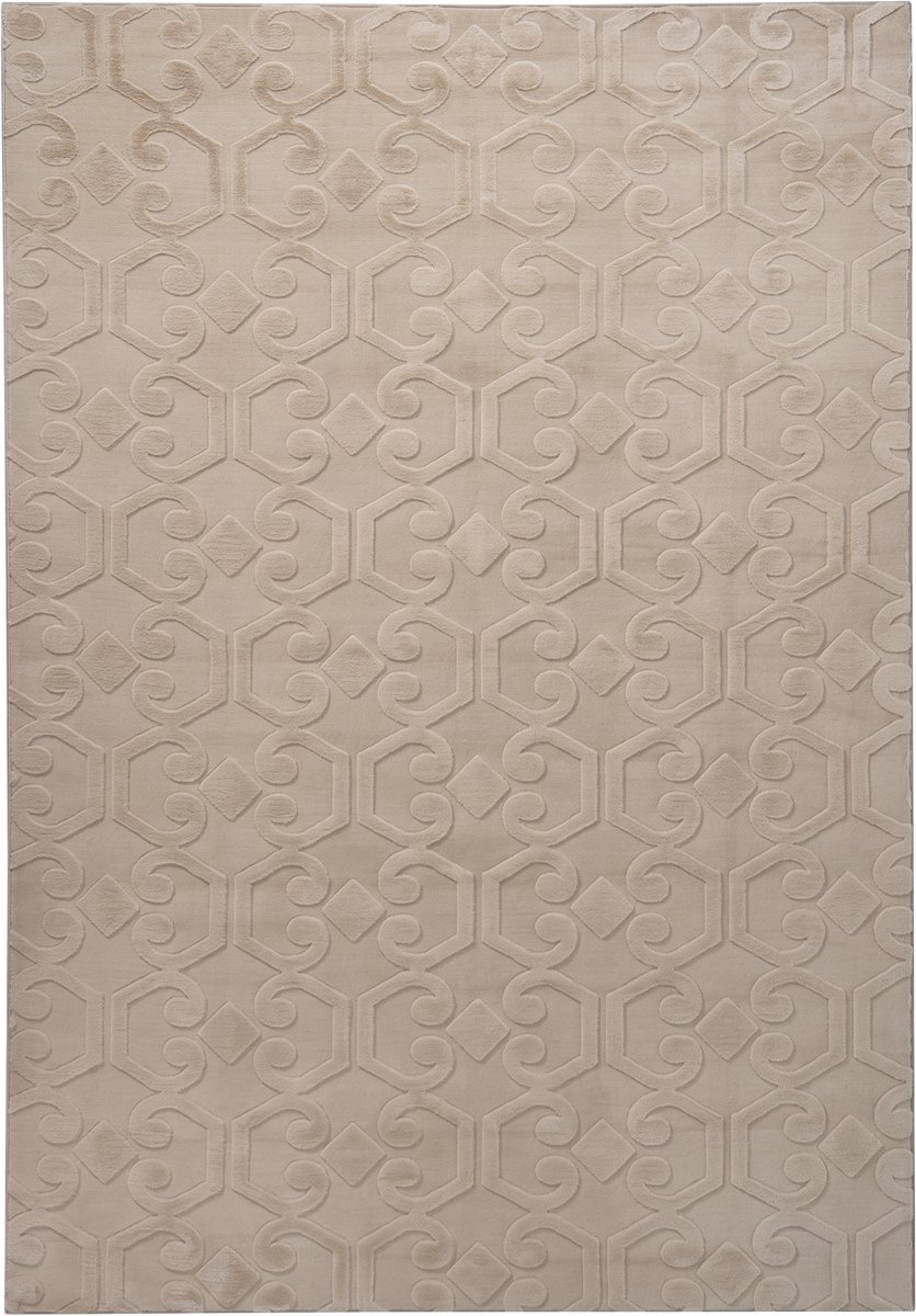 GANNETT - Vloerkleed - Beige - 160 x 230 cm - Polyester