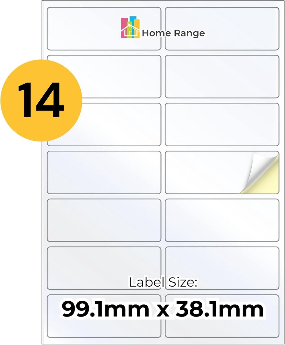 140 waterdichte adresetiketten (14 per vel, 10 vellen) - mat wit A4 zelfklevende stickeretiketten - ShopVlot