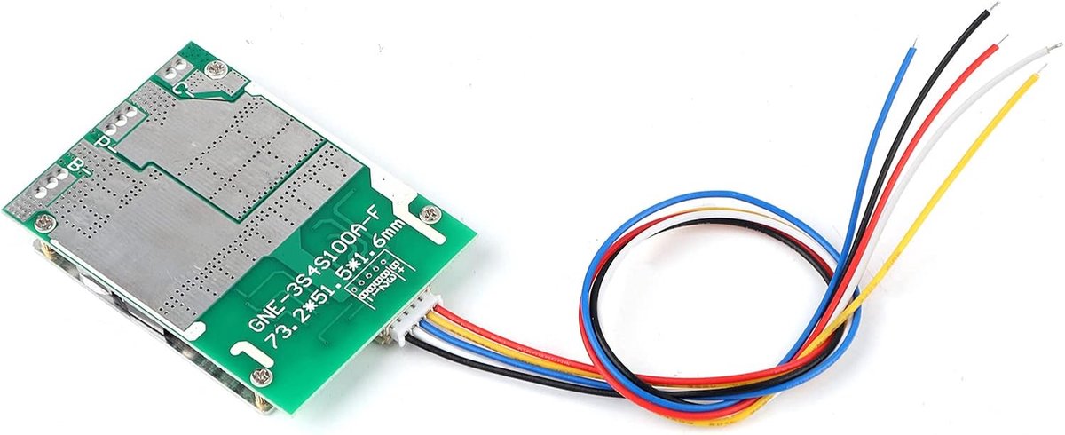 SnelShoppen - LiFePO4 Accu Beschermingsbord 4S 12V met Balancer, 100A voor Lithium Ijzer Fosfaat, Geschikt voor Stroomomvormers, 1 Stuk