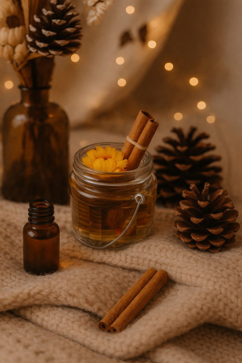 Kaneel Warmte – Decoratief Waxobject in Glas