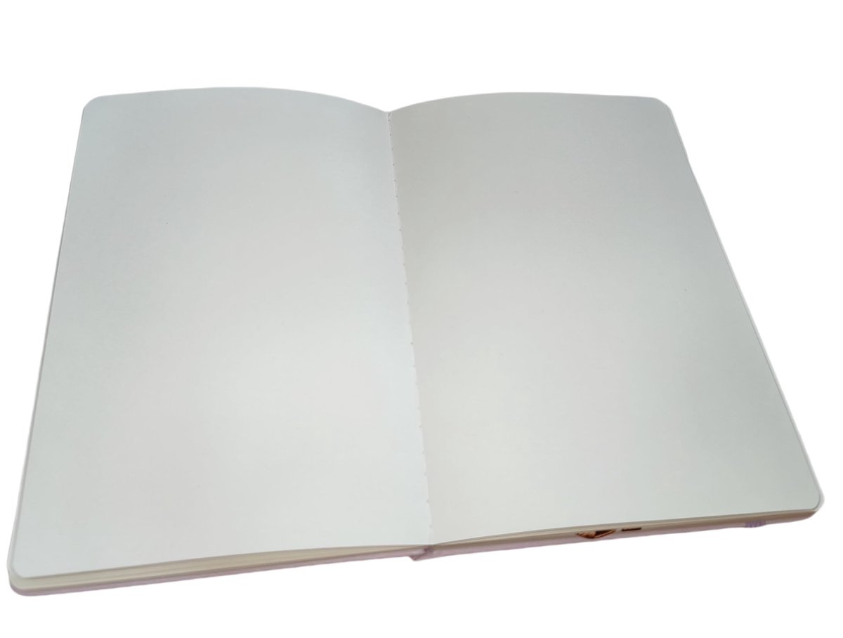 Papieren notitieboek A5 - blanco - 120 g/m² dik papier - perfecte organisatie voor al je ideeën - ShopVlot