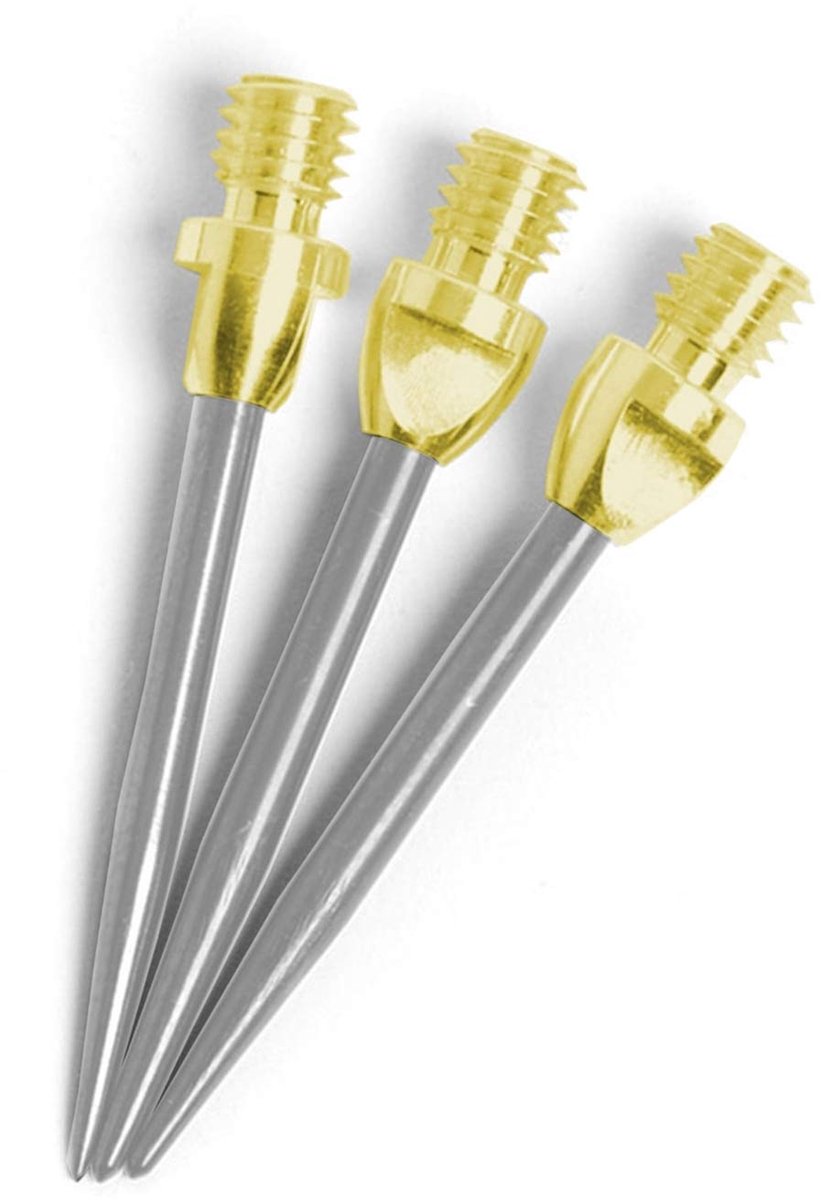 Set van 3 Stalen Darts Tips met Gummiring en Flights