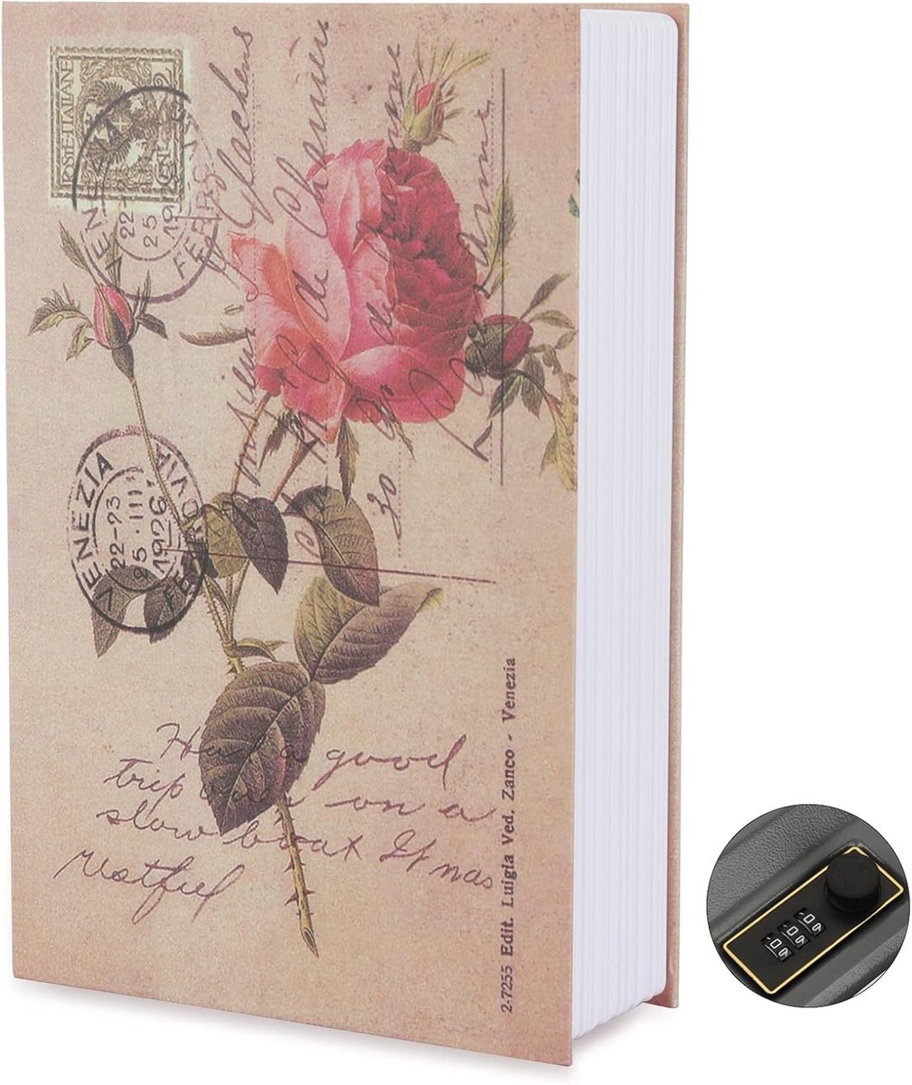 Veilige Box voor Geld, Sieraden en Waardevolle Spullen met Combinatieslot, 24 x 15.5 x 5.5 cm, Ideaal voor Thuis en Op Kantoor
