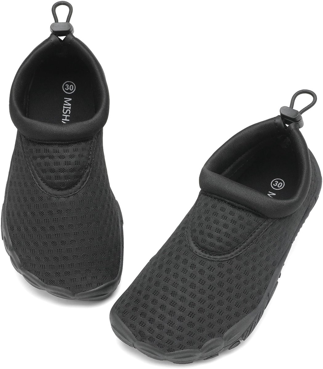Badschoenen kinderen 27 EU - diep zwart - lichtgewicht - ideaal voor waterplezier - ShopVlot