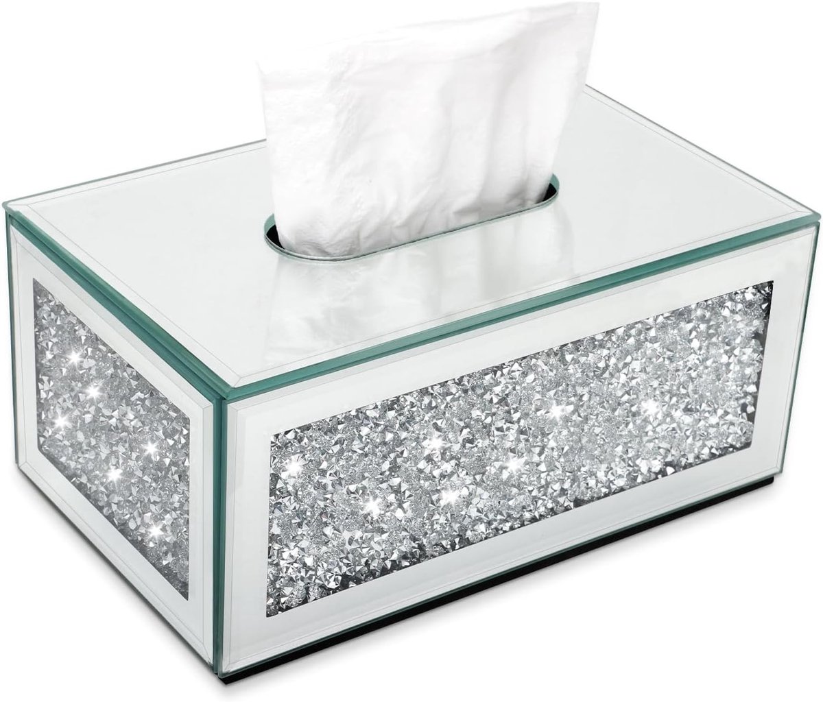 Elegante Kristallen Tissue Box Cover voor Luxe Decoratie in Badkamer, Keuken, Slaapkamer en Kantoor