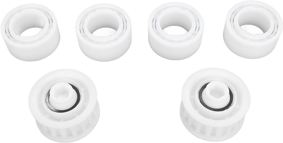 Vervangingswielen voor Automatische Robot Zwembadreiniger - 4 Stuks met 2 Pulley Gears, Ideaal voor Efficiënte Zwembadreiniging en Onderhoud