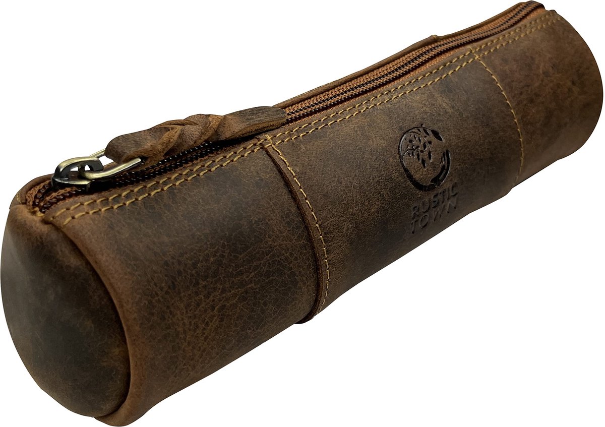 Pennenzak M - Lederen etui - Handgemaakt - Ideaal voor school en werk - ShopVlot