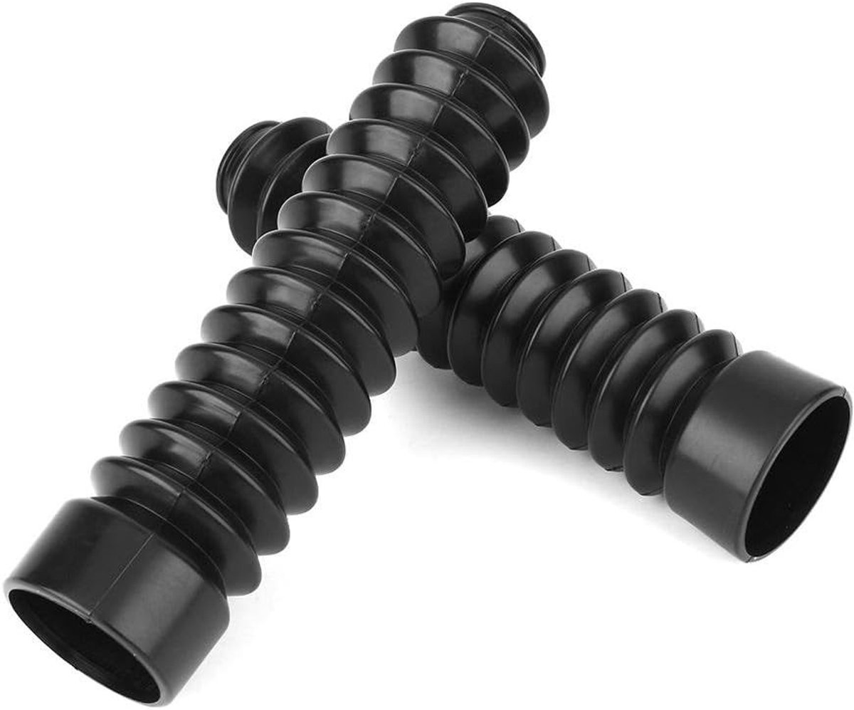 Motorfiets Voorvork Bescherming, Set van 1 Paar Rubber Voorvork Schokabsorber Tubes, Stofhoezen en Gaiters voor Dirtbike en Offroad Gebruik