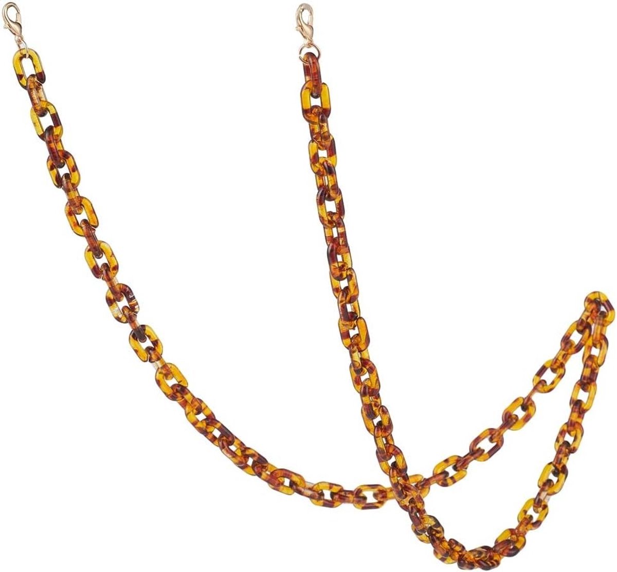 Retro Patroon Riem met Acryl en Plastic Verbinding voor Zonnebril en Bril - 68cm Lange Lanyard voor Vrouwen en Meisjes, Ideaal als Accessoire en Vervangingskoord