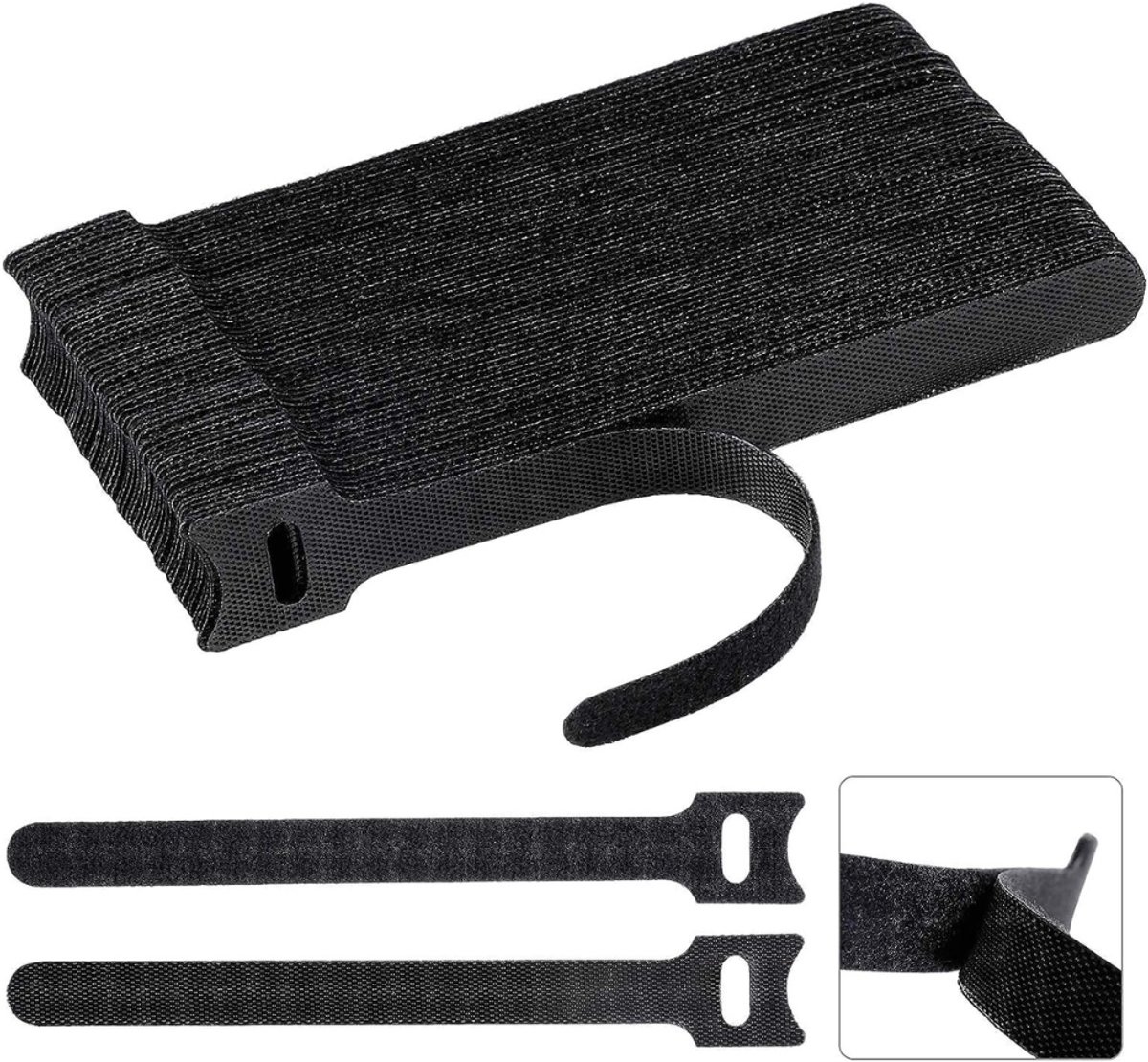 Zavio® Kabelbinders - Klittenband Strips - Kabels organiseren