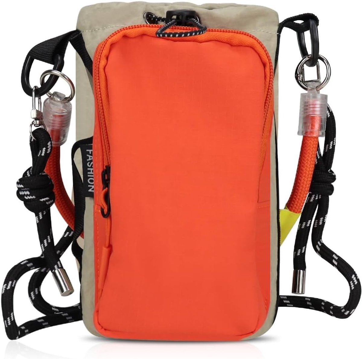 Kleine nylon schoudertas voor dames met ritssluiting, ideaal voor mobiel, uitstapjes en reizen