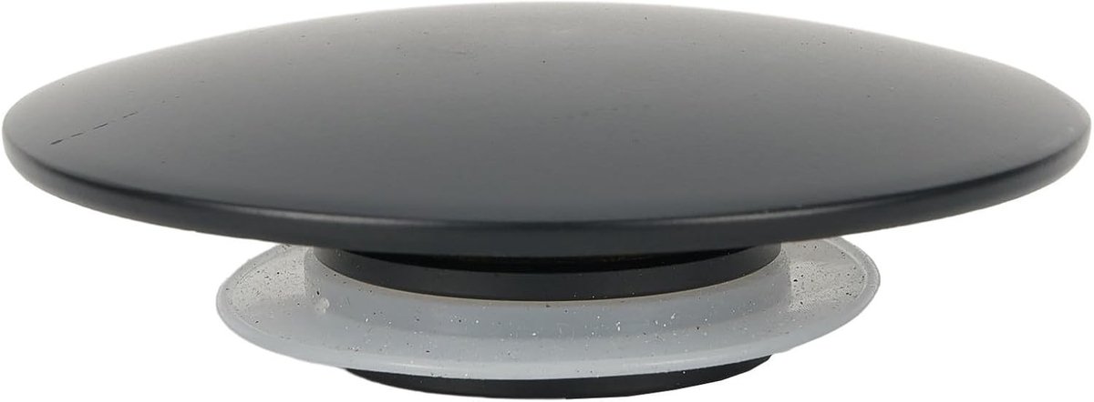 Zwarte Afvoerplug voor Wastafels, Geschikt voor de meeste Wastafels en Gootstenen, Mat Zwart Design