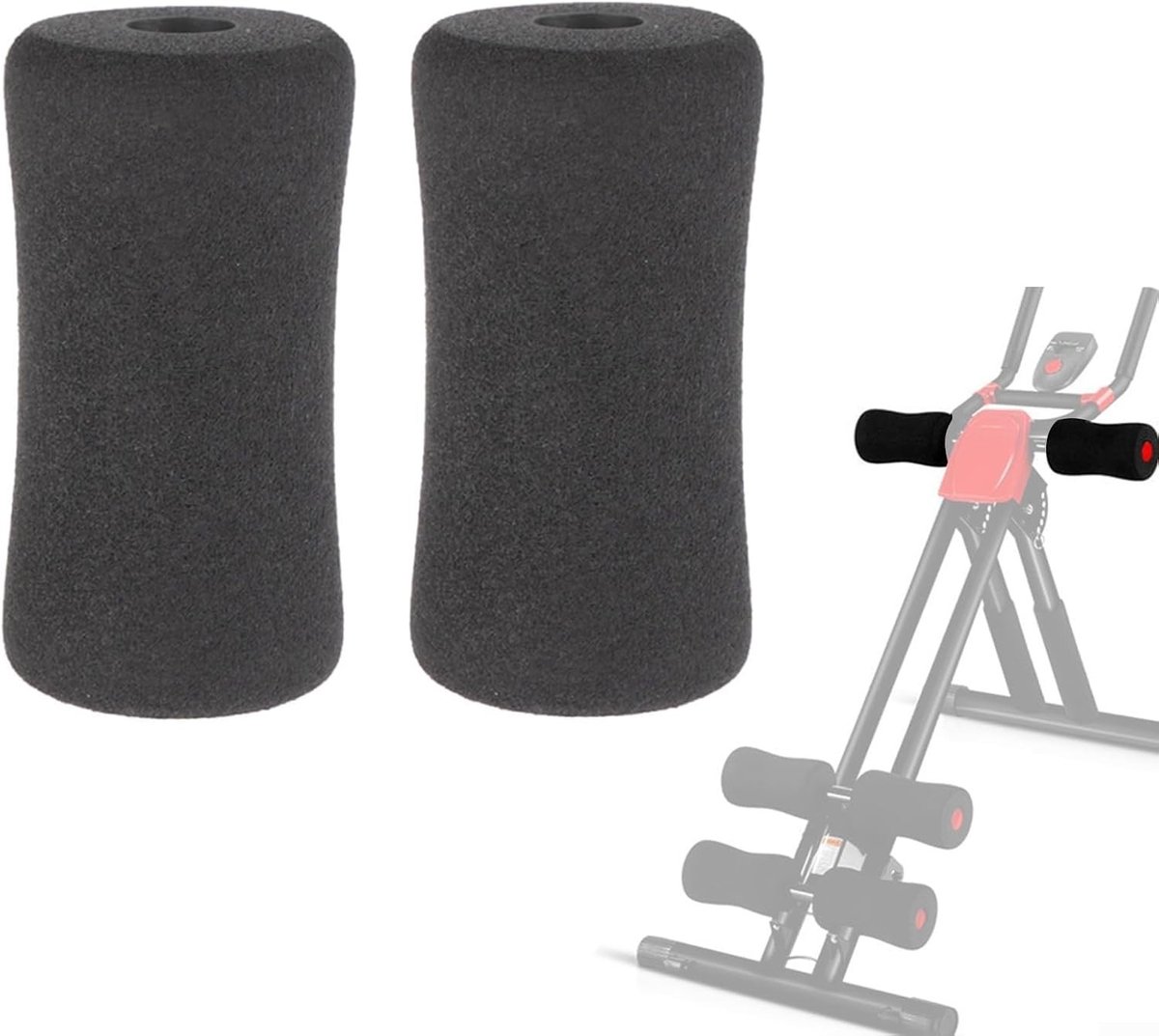 Vervangende Foam Pads voor Leg Extension op Gewichtbank - 2 Stuks van 135mm voor Comfort en Ondersteuning