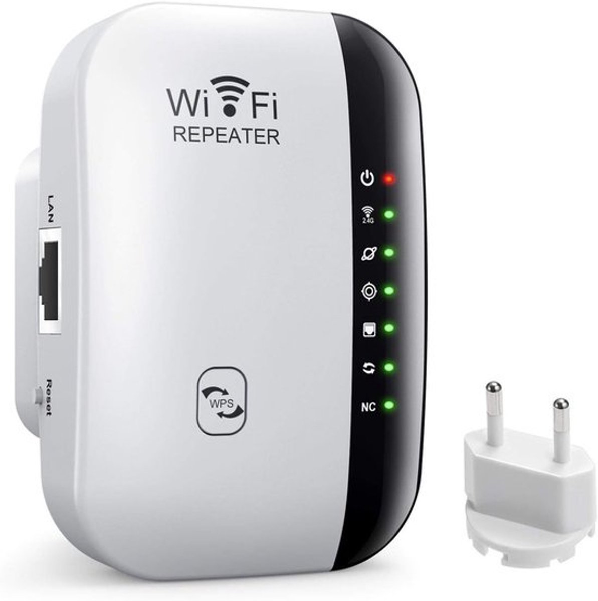 Wifi Versterker - Signaal Booster - Internet Uitbreiden - 4 Antennes Groot Bereik - 300 Mbps Snelheid - Meerkleurig
