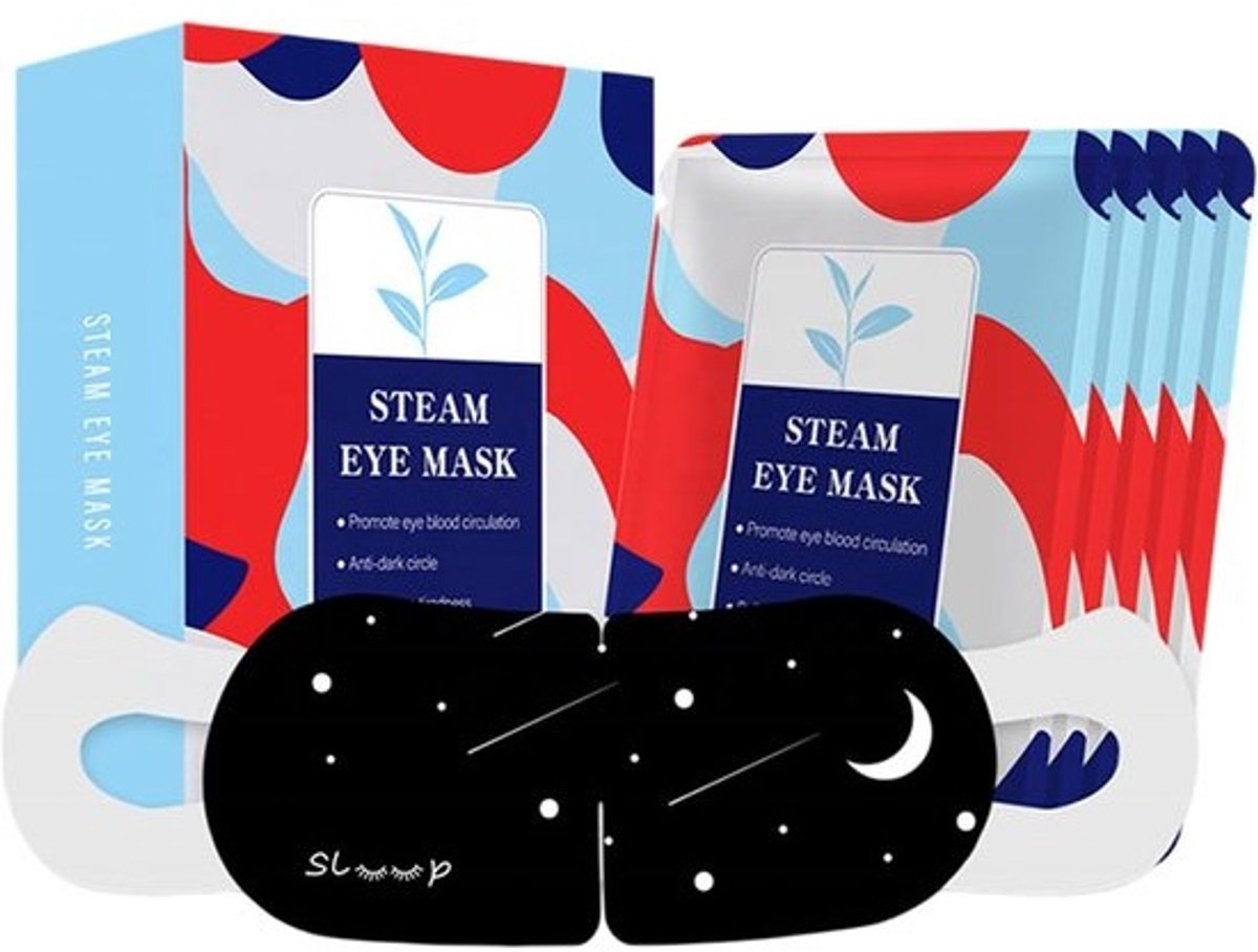 Verwarmende oogmaskers - Warme oogcompressen - Oogvermoeidheid verlichten - Zelfverwarmend en comfortabel - 5 verpakkingen