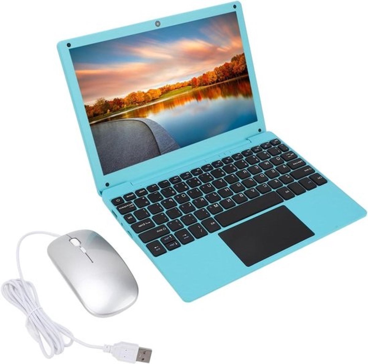 Quad Core Laptop - Mini Notebook - Dagelijks Gebruik - Ingebouwde Camera - 10.1 inch - Zwart