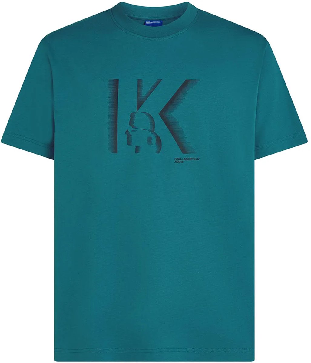 Karl Lagerfeld Jeans B4m17026 T-shirt Met Korte Mouwen Blauw M Man