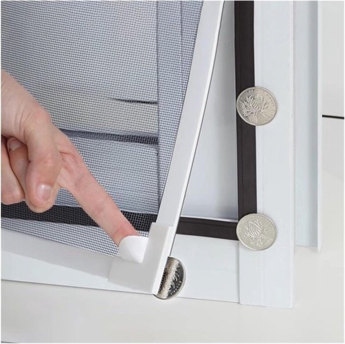 Magnetisch Raamscherm - Doe-het-zelf Gaas - Insecten Buiten Houden - Flexibel Frame Ontwerp - 52 Maten Beschikbaar