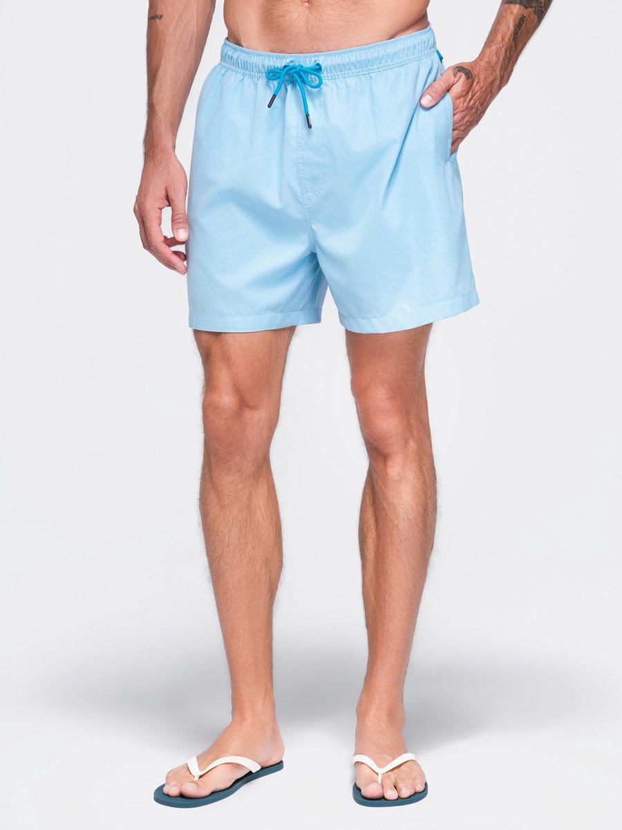 OMBRE Korte broek - Regular Fit - Effen - Short Lichtblauw XL/XXL