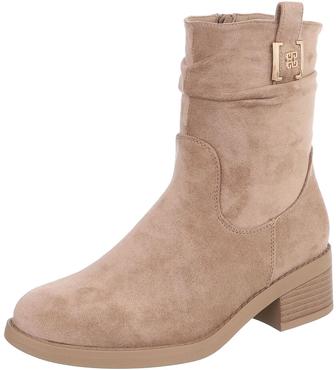 Enkellaars - Blokhak en gespdetail - Dames Mt:38
