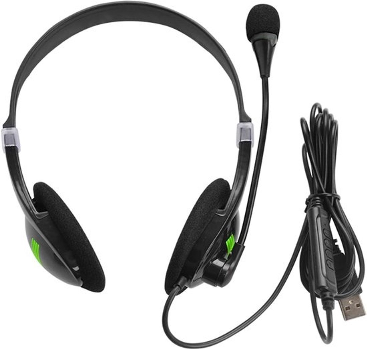 USB Headset met Microfoon voor PC en Laptop | Met Noise Cancelling en Volumeregeling