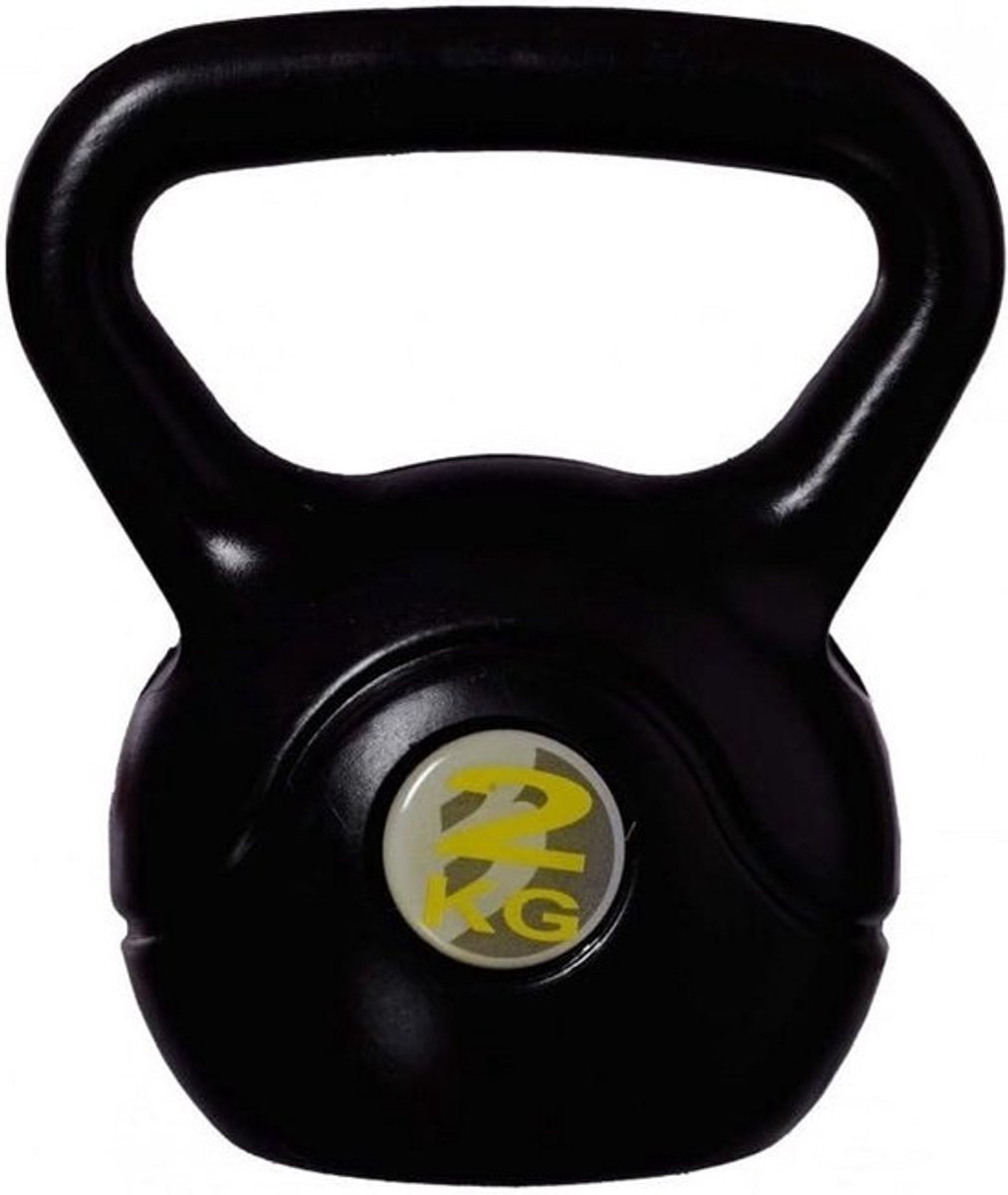 Verstelbare Kettlebell Dumbbell Zwart 6 kg voor Krachttraining en Fitness